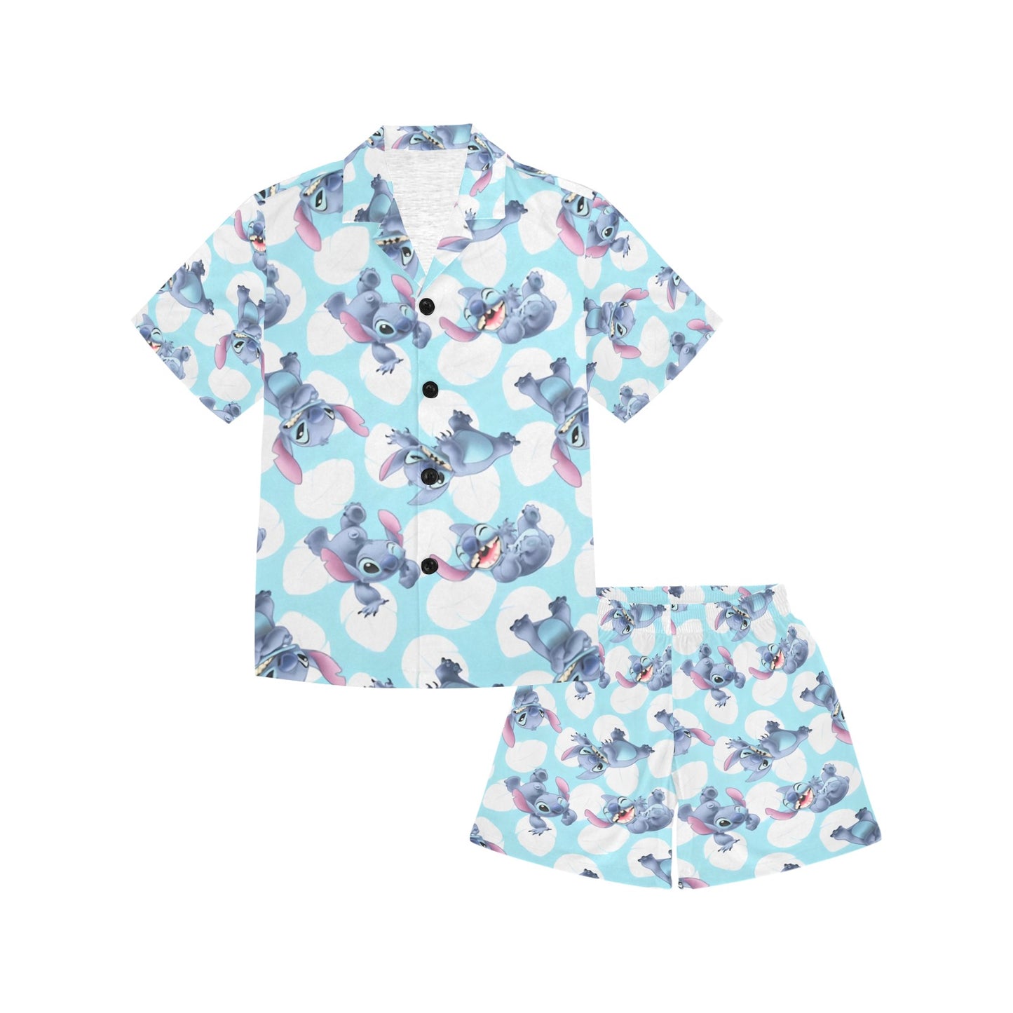 Stitch V-Neck Short Pyjama Set