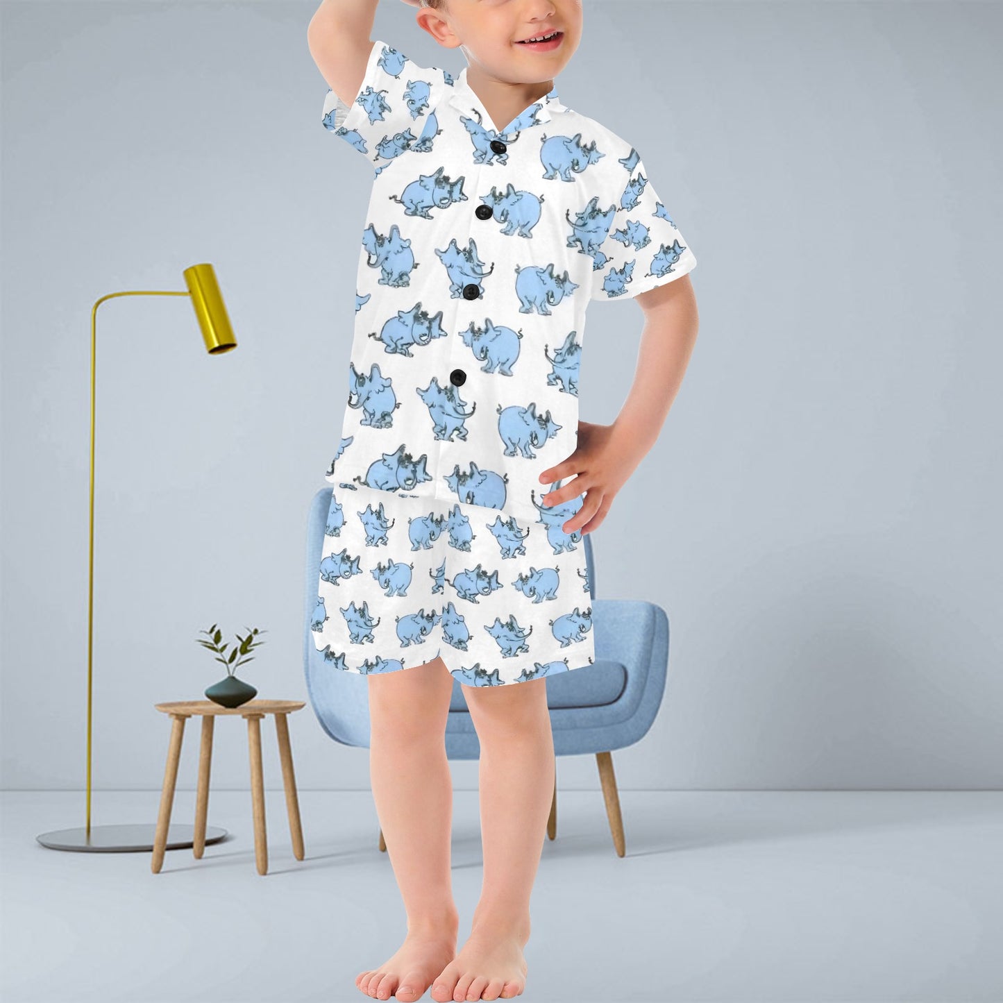 A Little Dr. Seuss V-Neck Short Pyjama Set