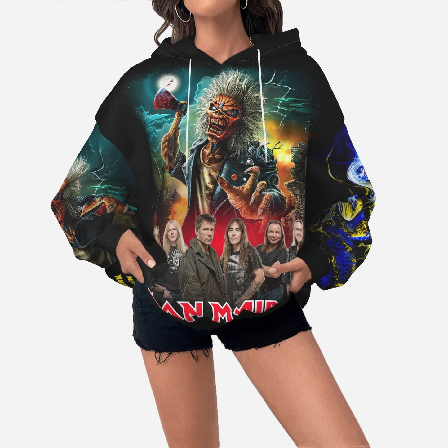 IRON MAIDEN TOUR 2025/2026 Women's Hoodie Drop Shoulder-Air Layer 230 GSM