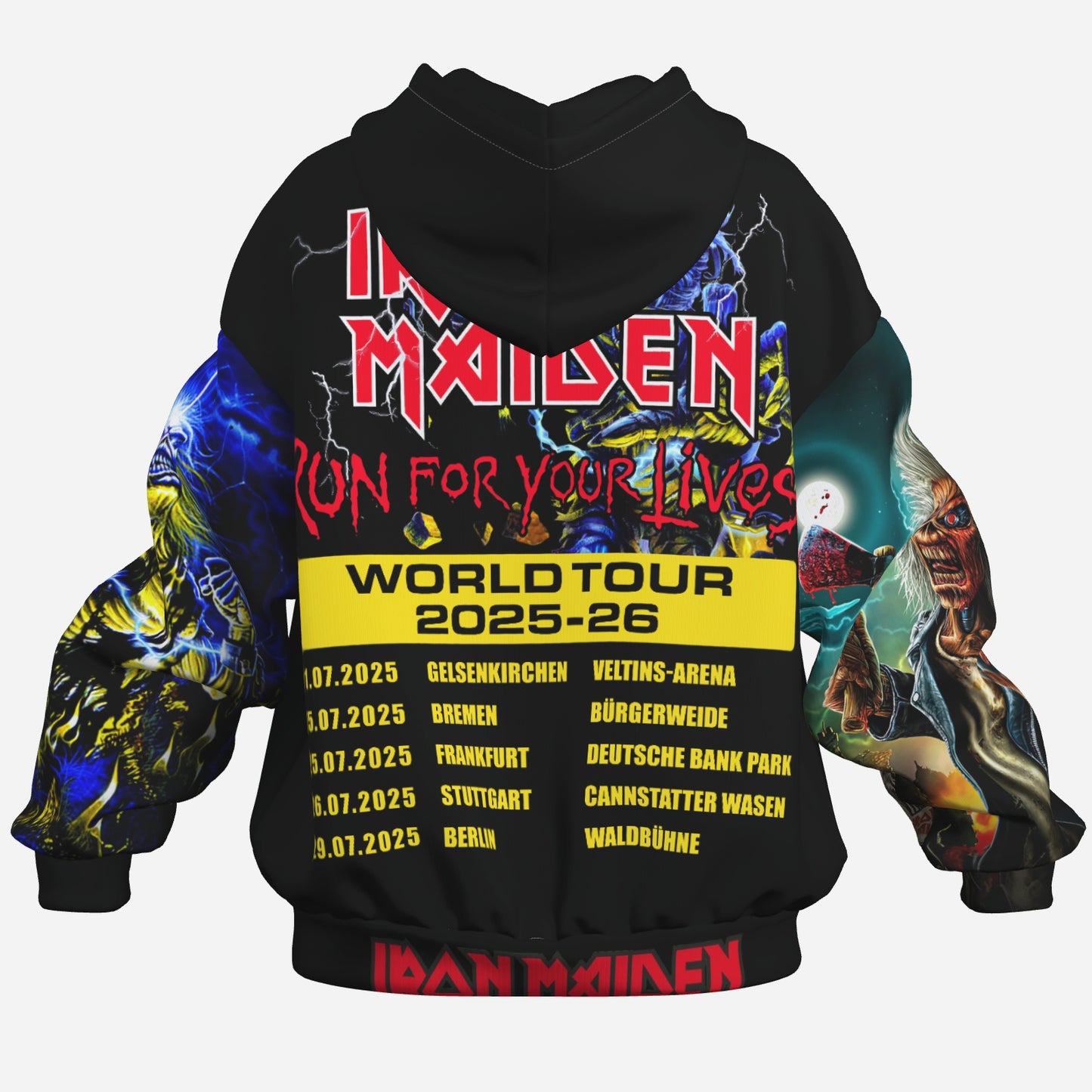 IRON MAIDEN TOUR 2025/2026 Women's Hoodie Drop Shoulder-Air Layer 230 GSM