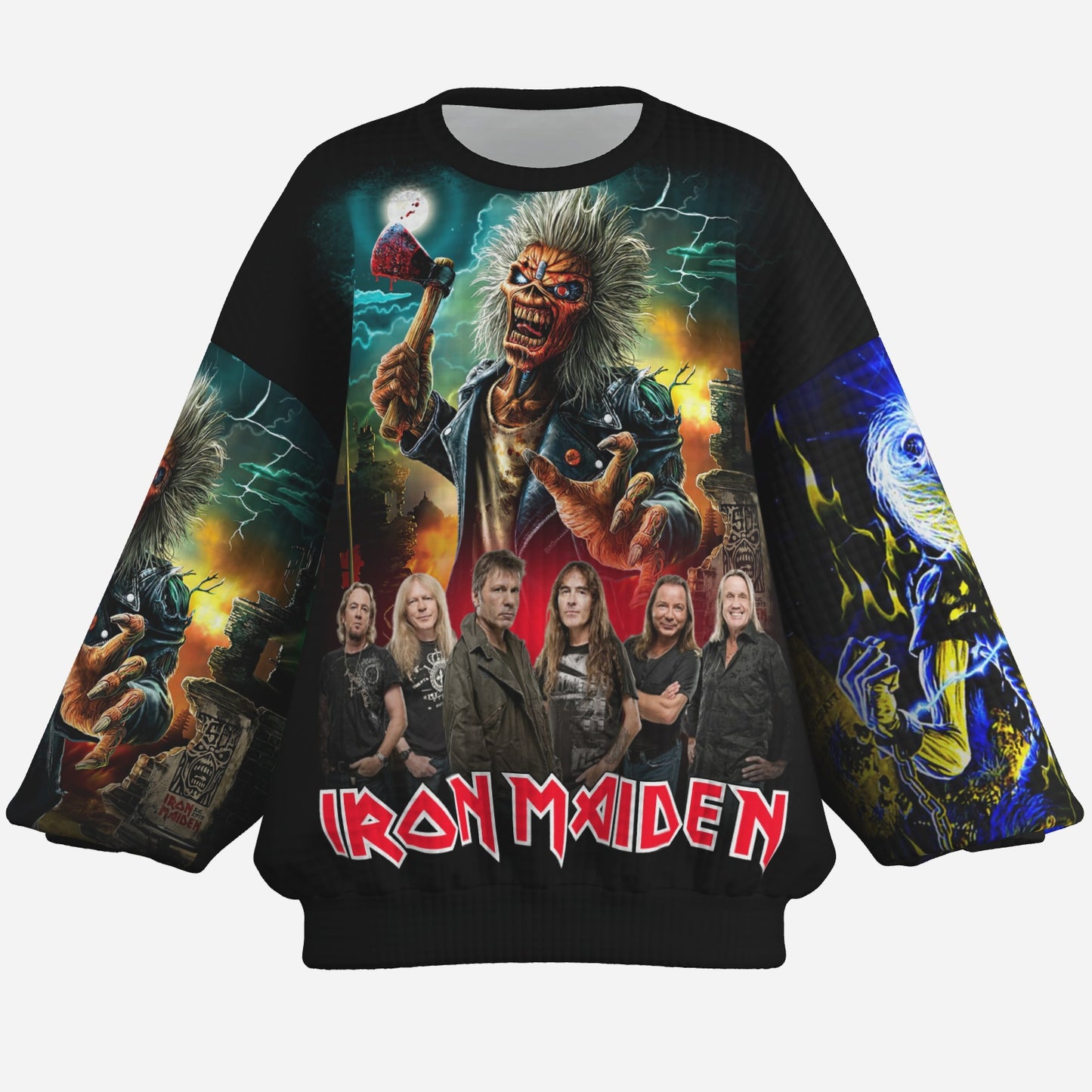 Iron Maiden Women's Sweatshirt Drop Shoulder