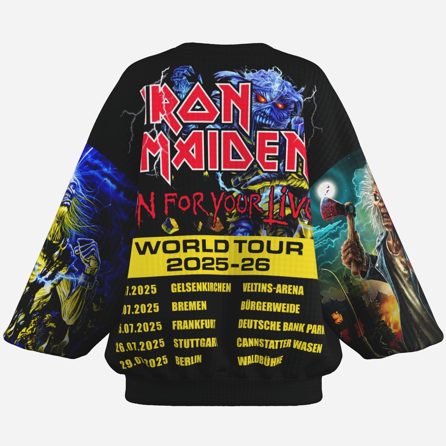 Iron Maiden Women's Sweatshirt Drop Shoulder