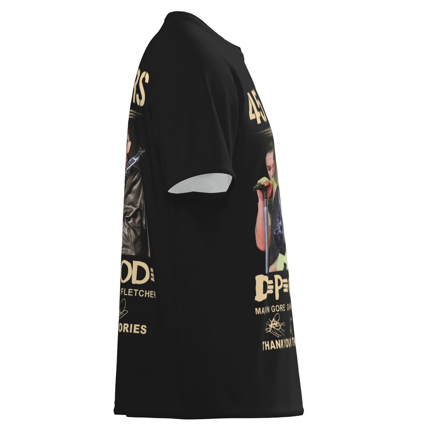 Depeche Mode Men's Patchwork Athletic T-Shirt-Imitation Cotton 170 GSM