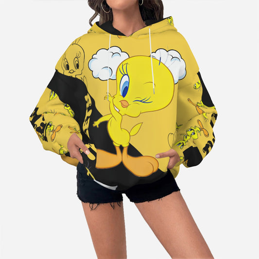 Tweety Women's Hoodie Drop Shoulder-Air Layer 230 GSM