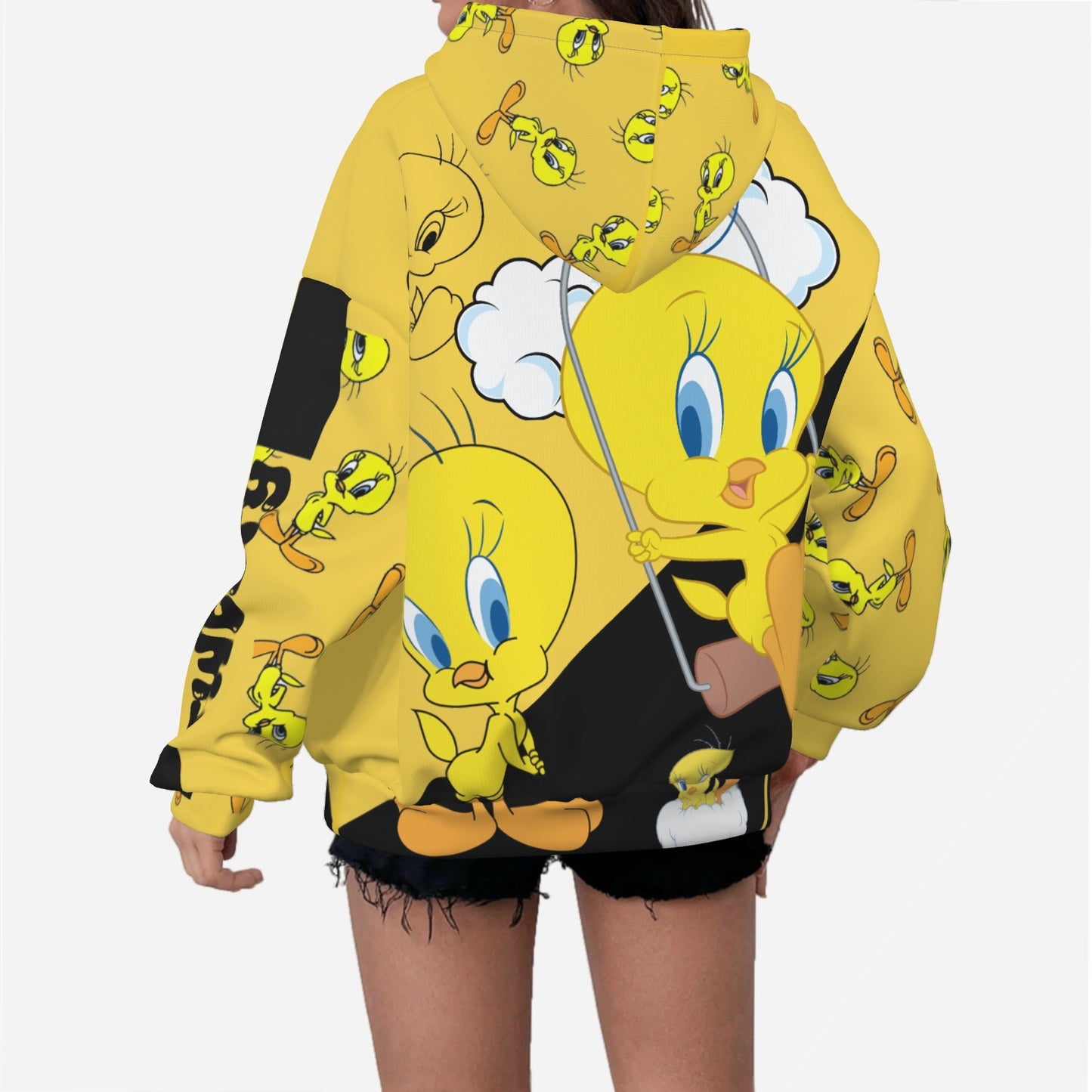 Tweety Women's Hoodie Drop Shoulder-Air Layer 230 GSM