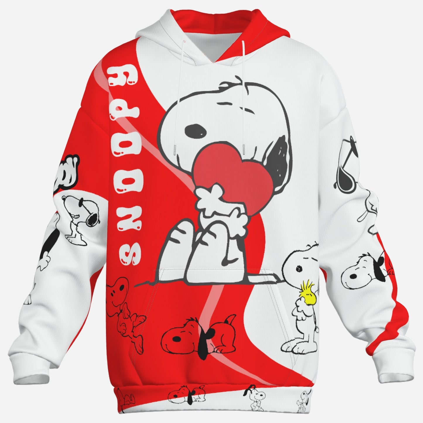 Snoopy Men's Hoodie with Pocket-Air Layer 200 GSM