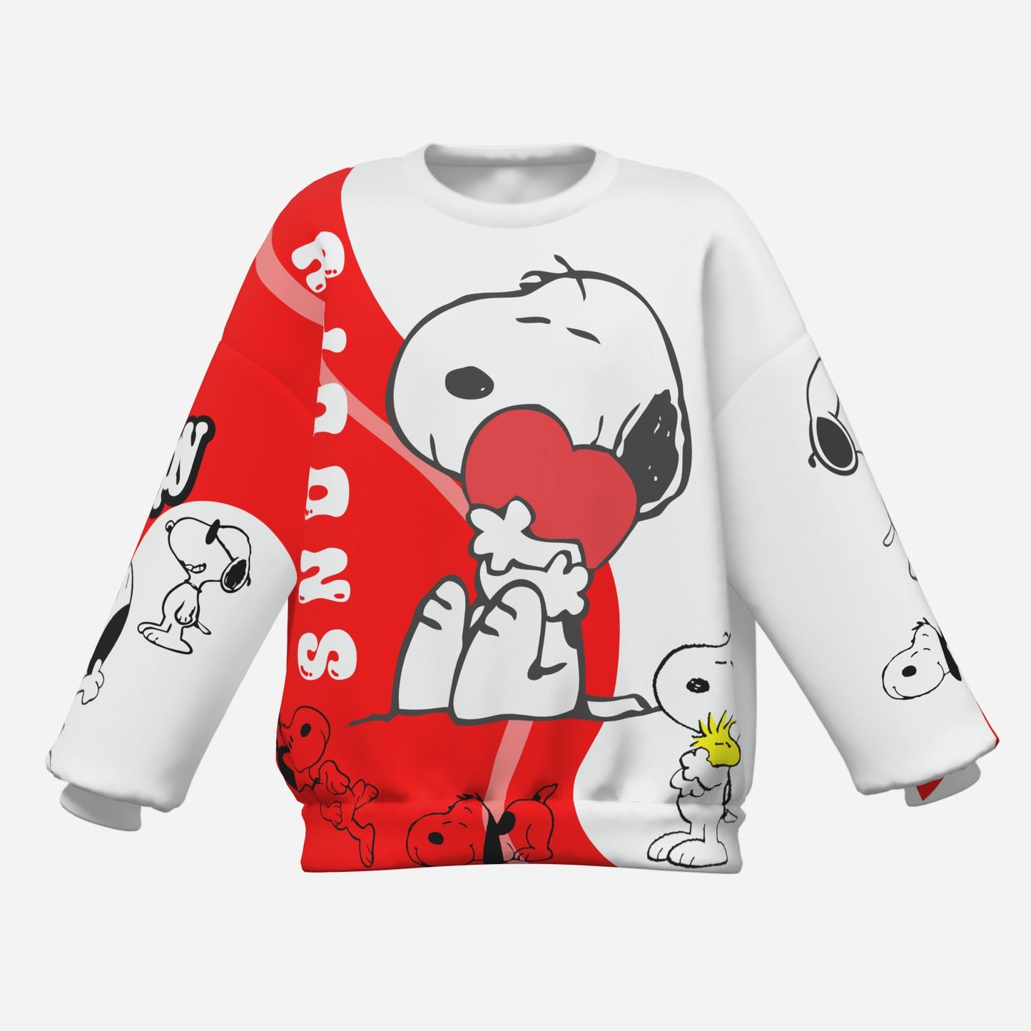 Snoopy Girl's Sweatshirt O Neck-Air Layer 230 GSM