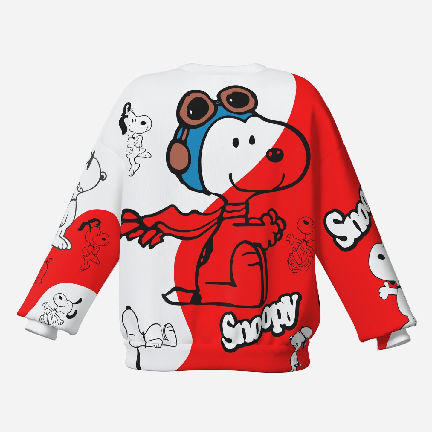 Snoopy Girl's Sweatshirt O Neck-Air Layer 230 GSM