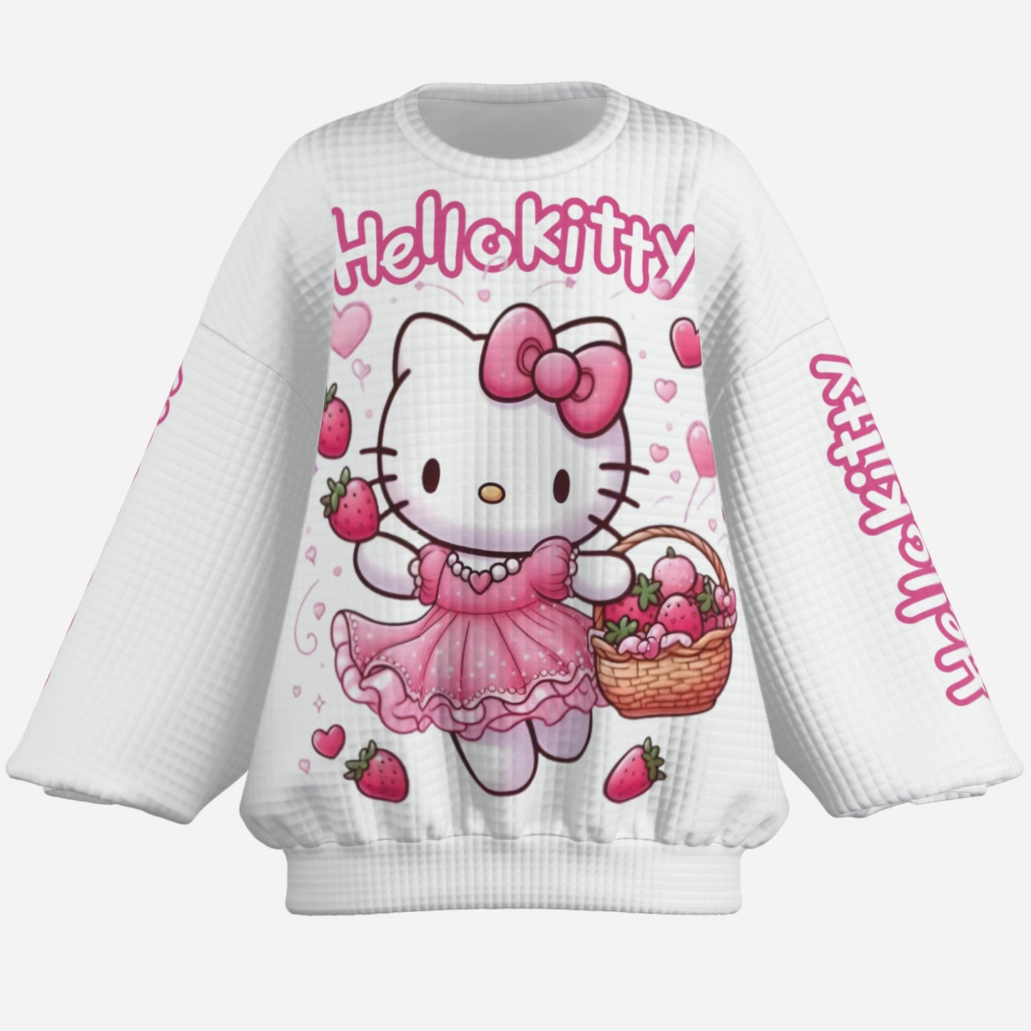 Hello Kitty Women's Sweatshirt Drop Shoulder