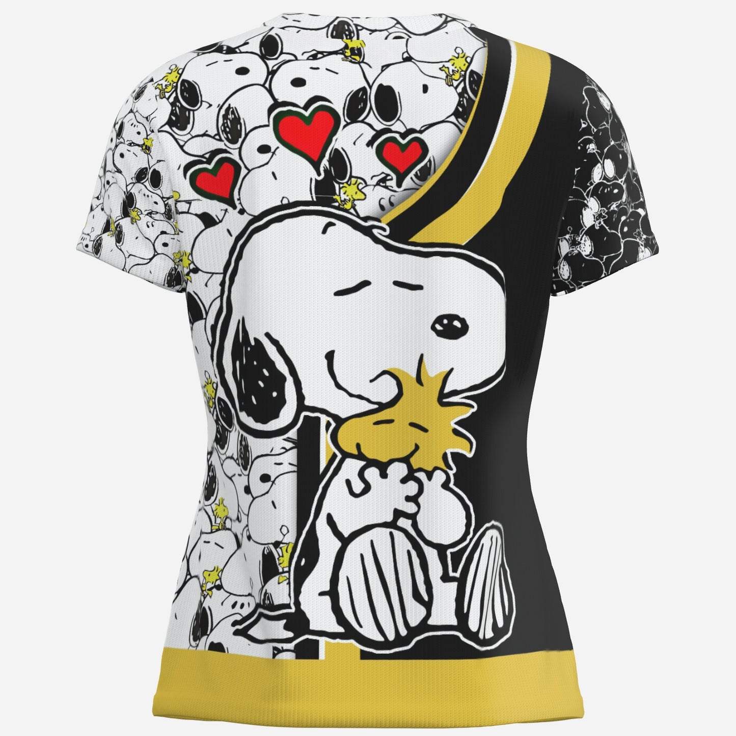 SNoopy Women's Deep V Slim T-Shirt-Imitation Cotton 170 GSM