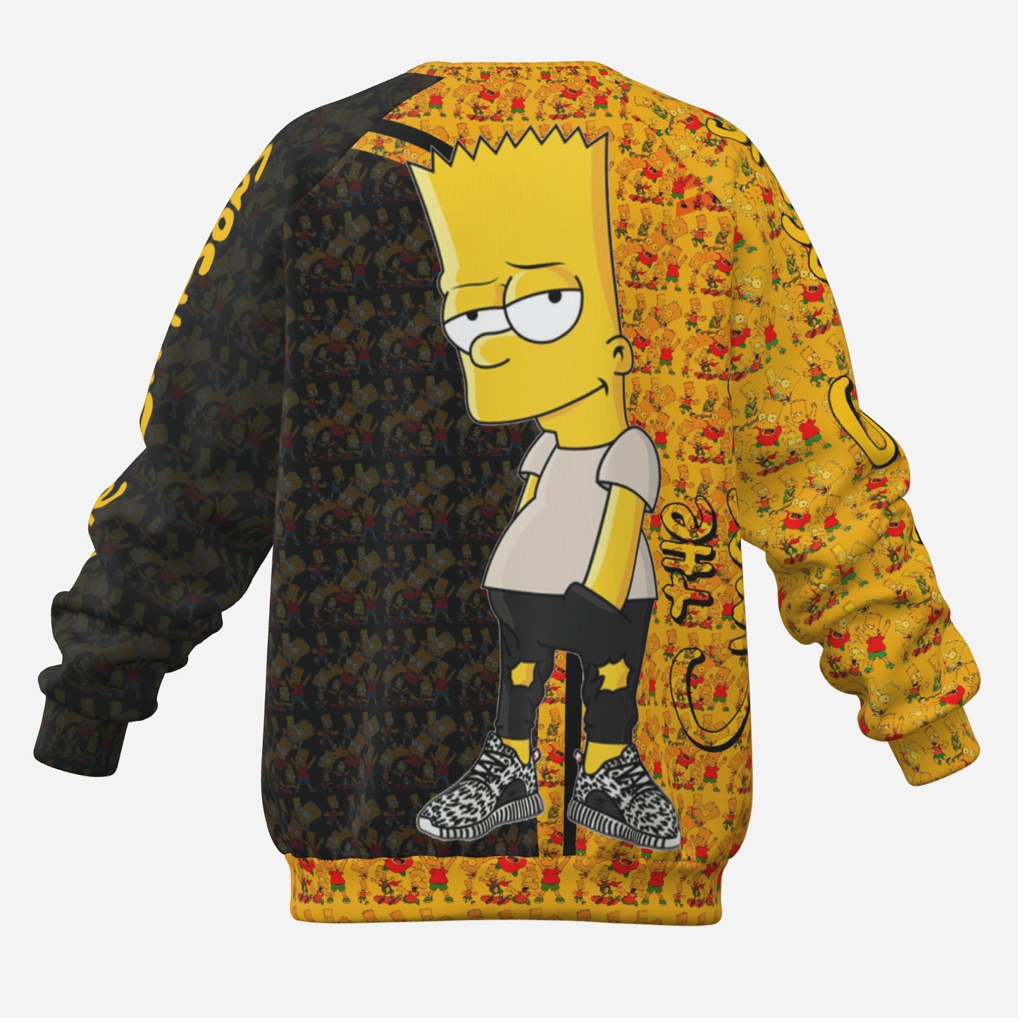 Bart Simpson Men's Sweatshirt Raglan-Air Layer 200 GSM