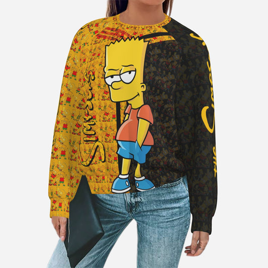 Bart Simpson  Women's Sweatshirt-Air Layer 200 GSM
