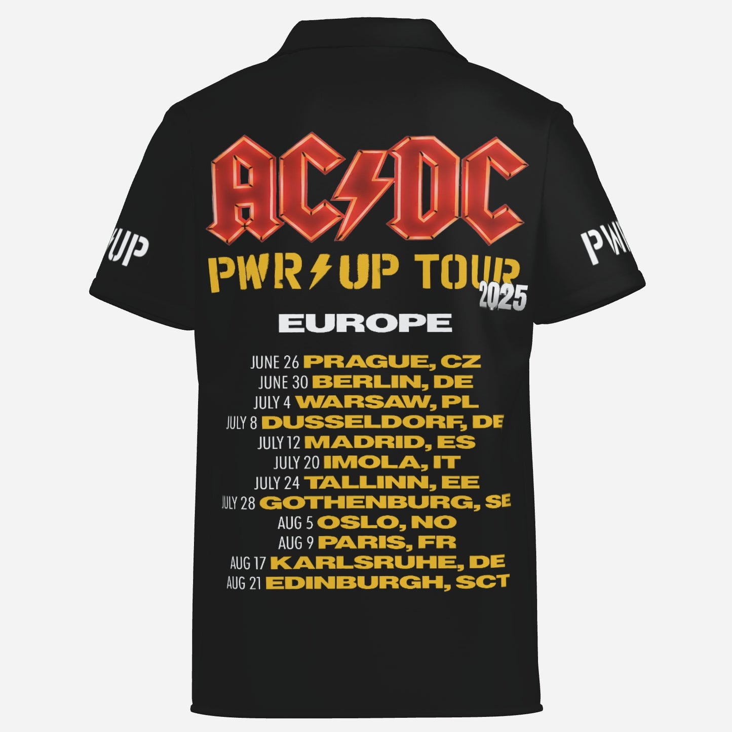 AC/DC PWR UP Men's Lapel Hawaiian Shirt