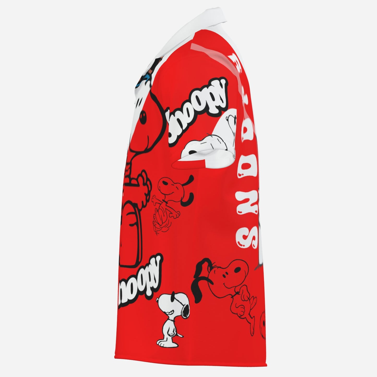 Snoopy Men's Lapel Hawaiian Shirt