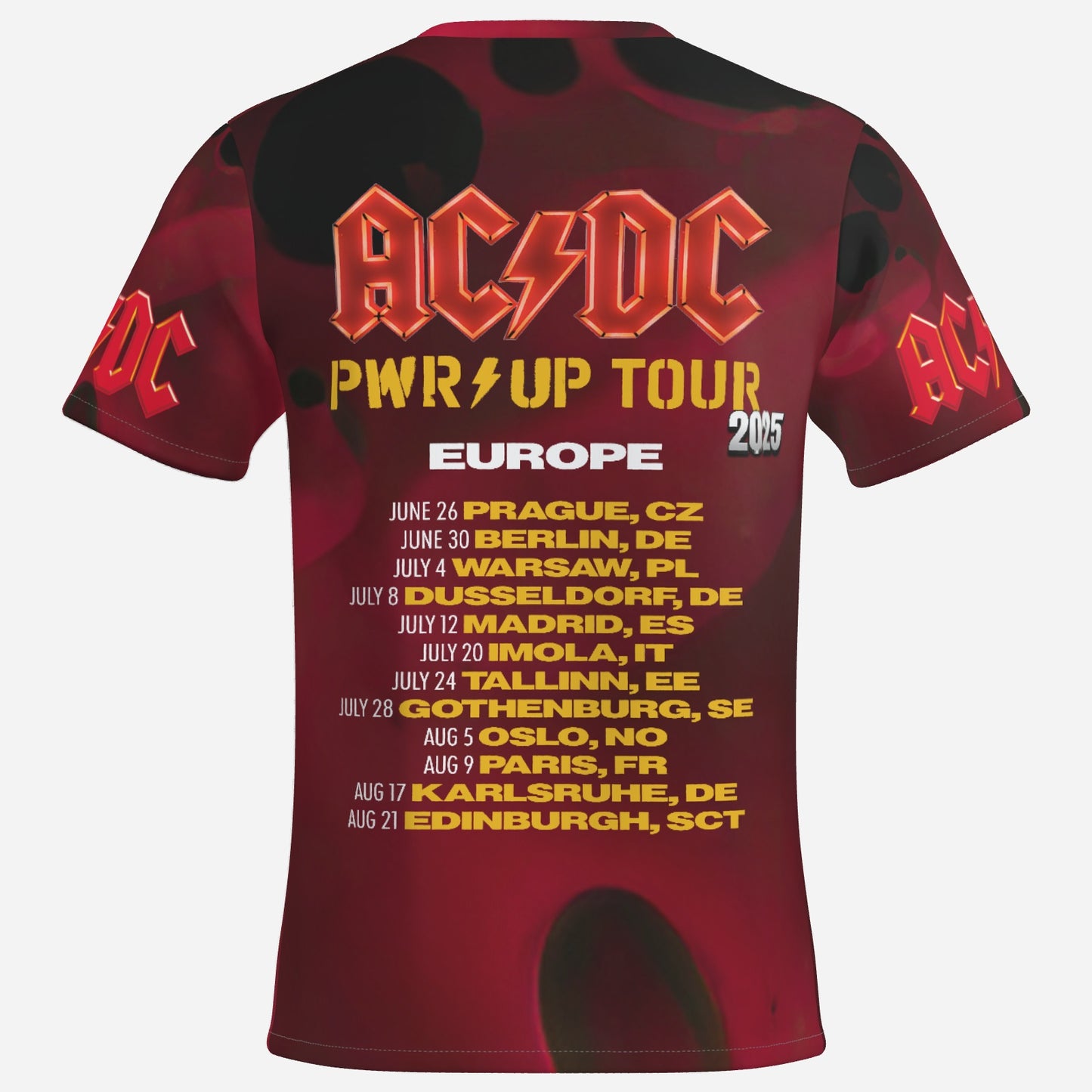 AC/DC Men's T-Shirt Short Sleeve-Imitation Cotton 170 GSM