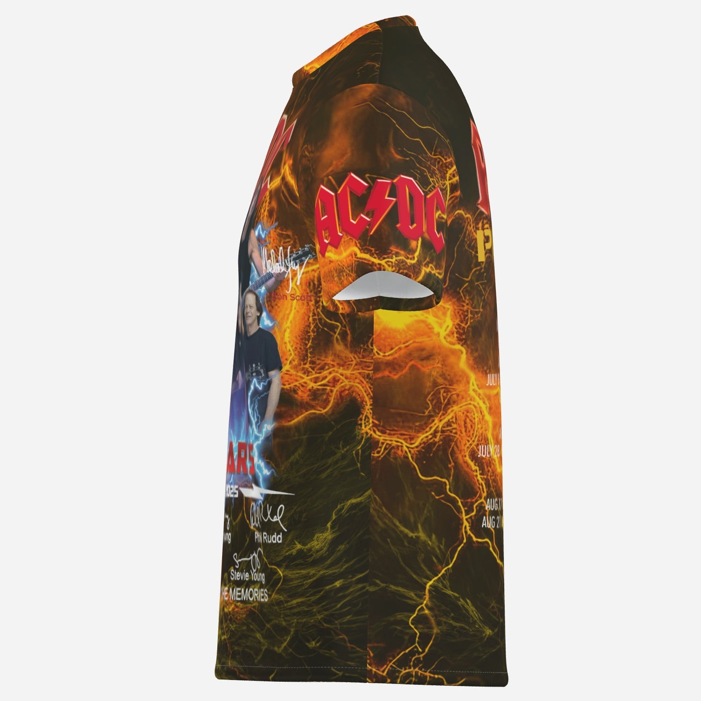 AC/DC PWR UP Men's T-Shirt Short Sleeve-Imitation Cotton 170 GSM