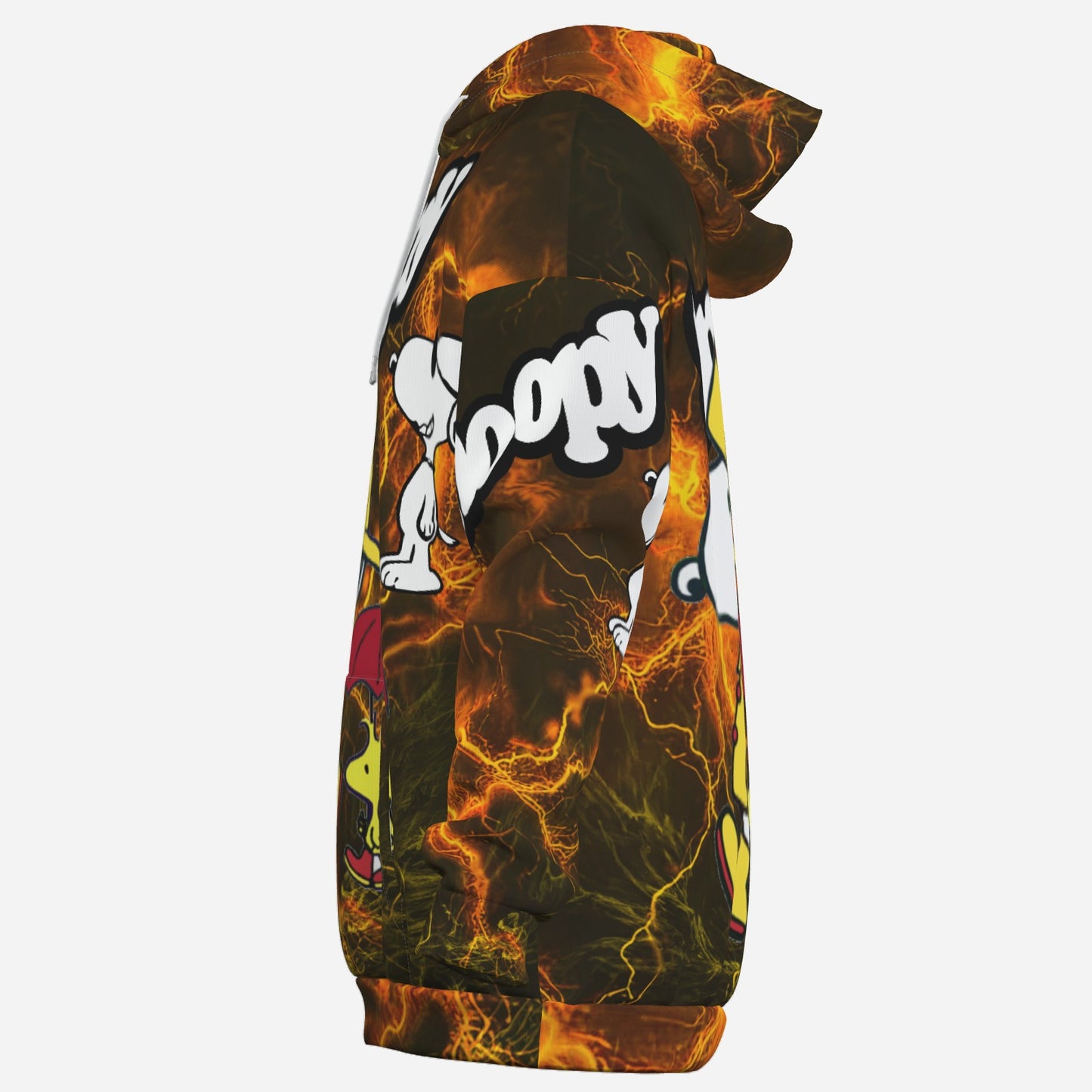 Snoopy Men's Hoodie with Pocket-Air Layer 200 GSM