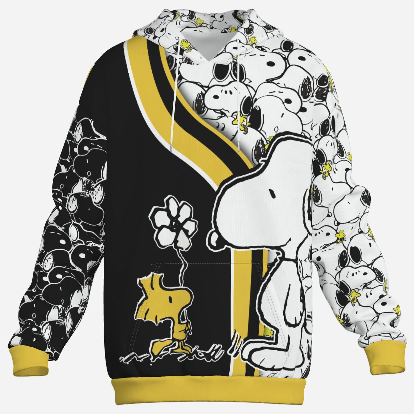 Snoopy Men's Hoodie with Pocket-Air Layer 200 GSM