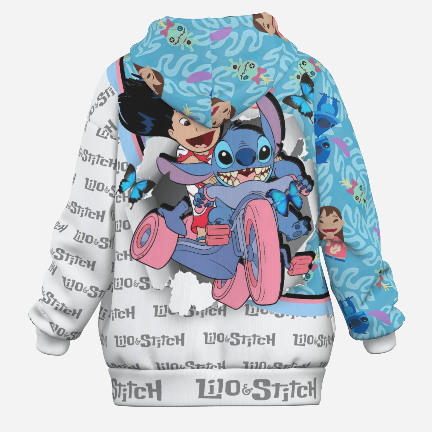 Lilo & Stitch Women's Zipper Hoodie With Pocket-Air Layer