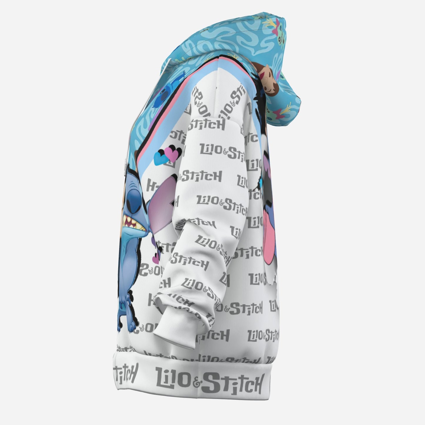 Lilo & Stitch Women's Zipper Hoodie With Pocket-Air Layer