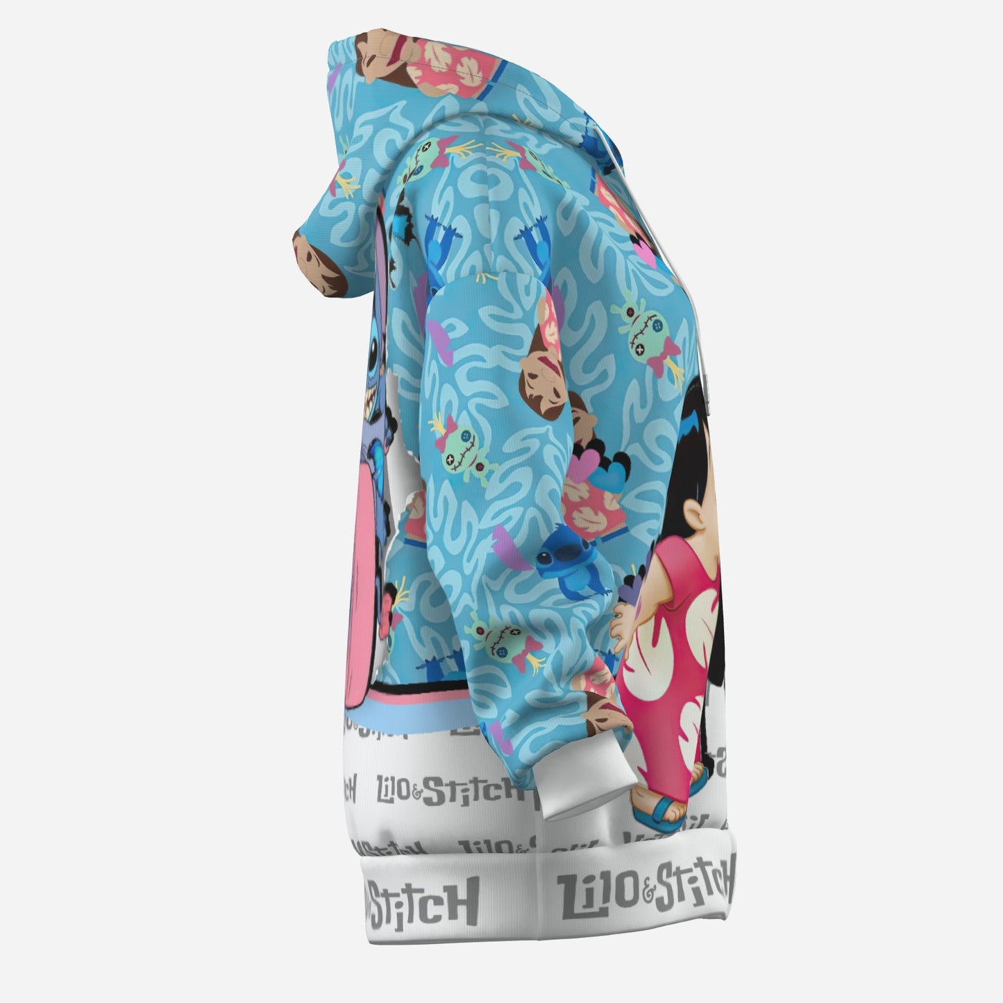 Lilo & Stitch Women's Zipper Hoodie With Pocket-Air Layer