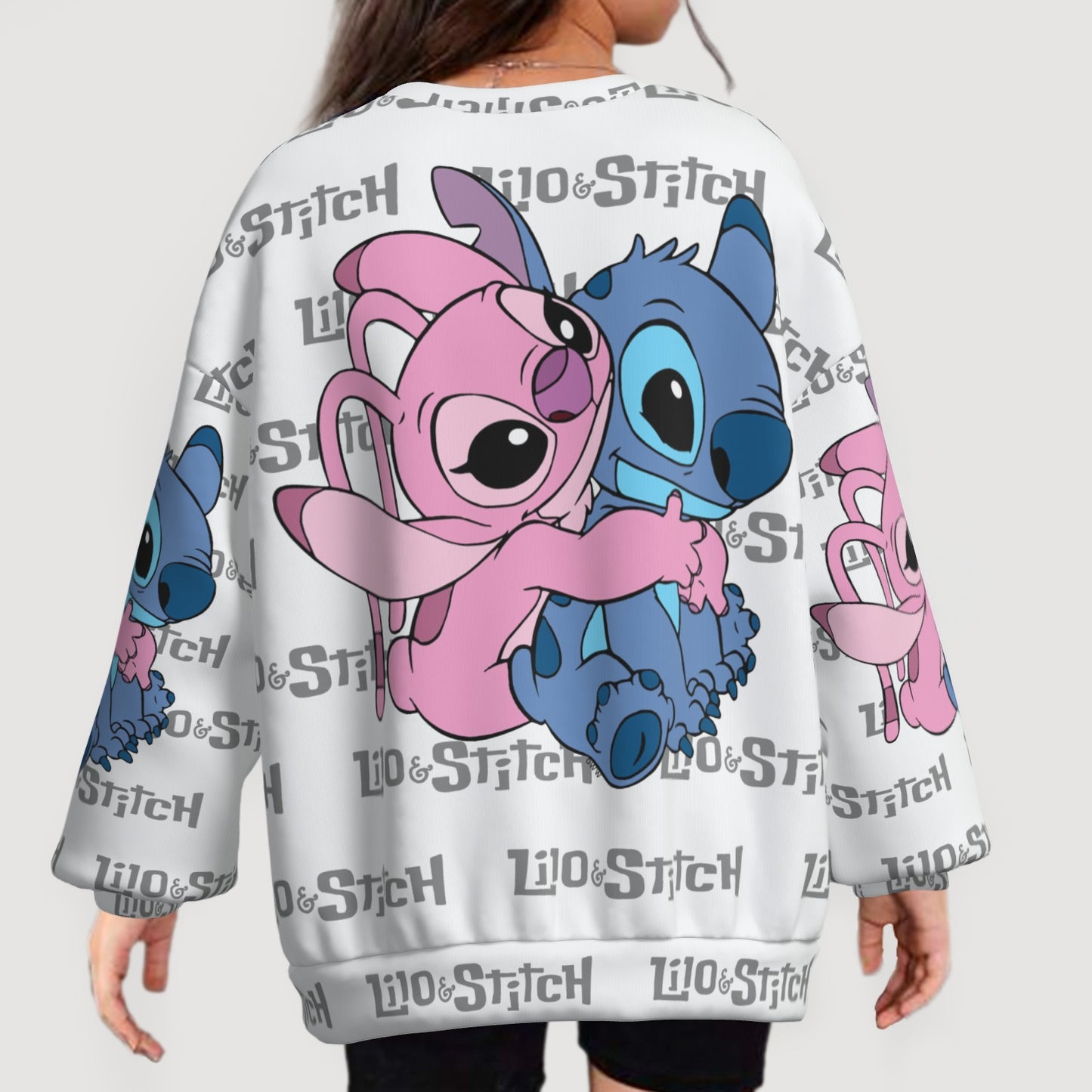 Lilo & Stitch Girl's Sweatshirt O Neck-Air Layer
