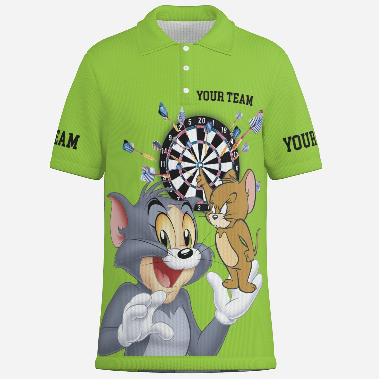 Dart Men's Polo Shirt Golf Jersey-Mi Tong Mesh