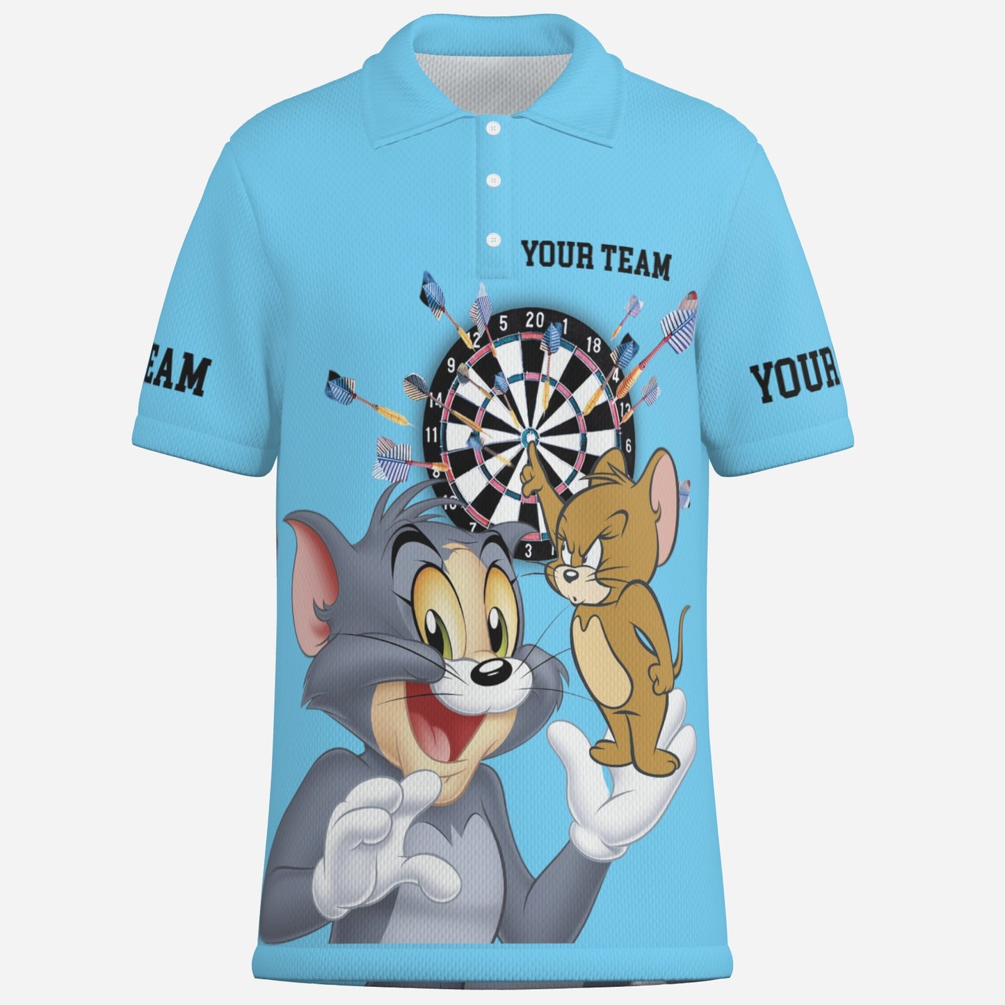 Dart Men's Polo Shirt Golf Jersey-Mi Tong Mesh