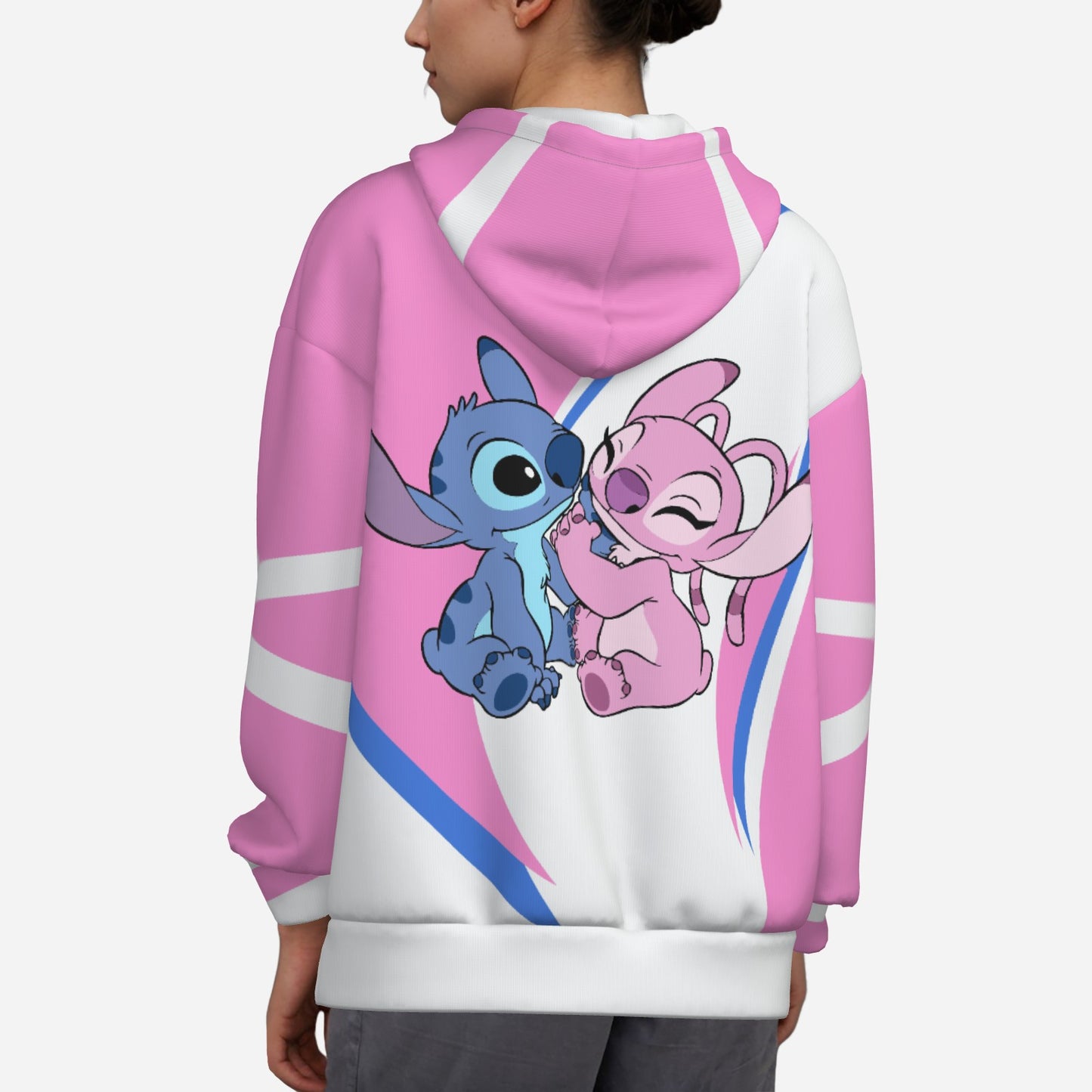 Lilo & Stitch Women's Zipper Hoodie With Pocket-Air Layer