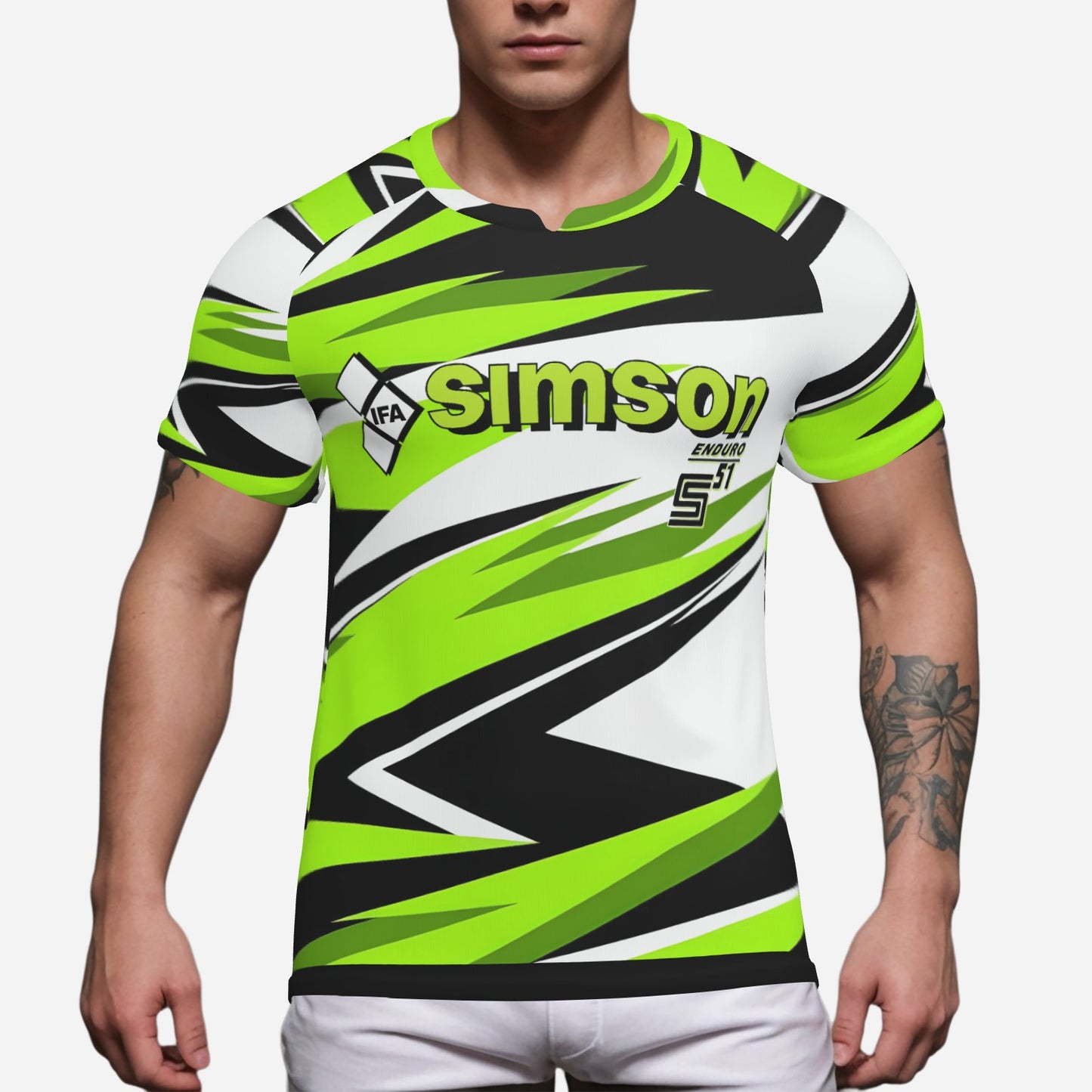 SIMSON IFA DDR RETRO Soccer Jersey Shirt Short Sleeve Soft & Quick Dry