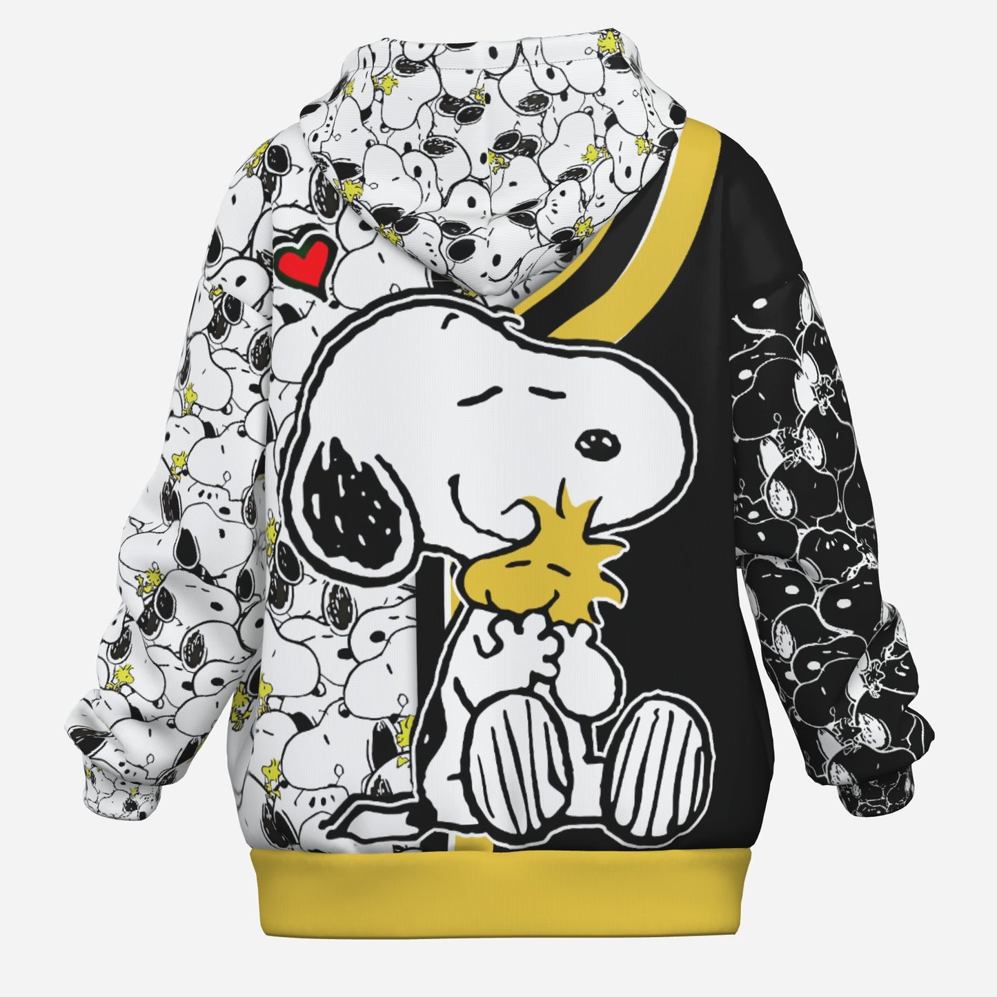 Snoopy Women's Zipper Hoodie With Pocket-Air Layer 230 GSM