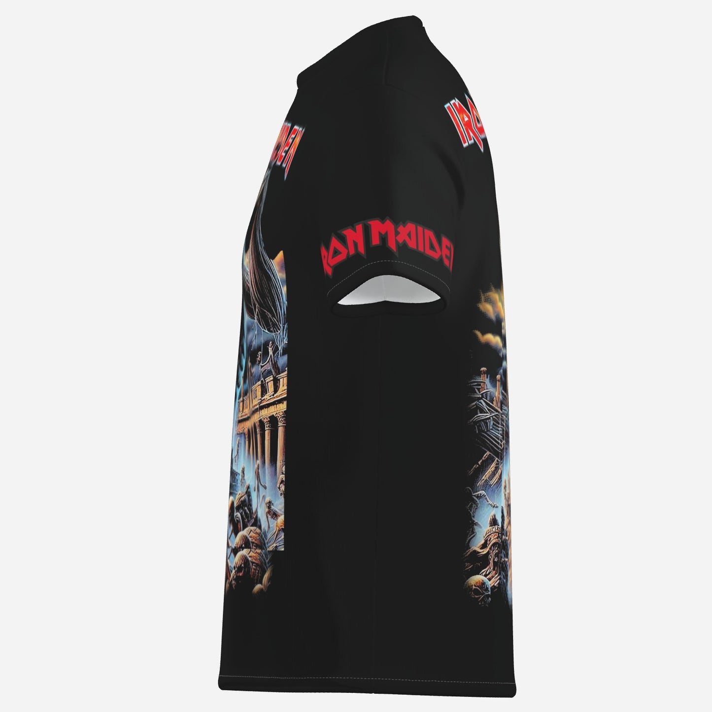 Iron Maiden Men's T-Shirt Short Sleeve-Imitation Cotton 170 GSM