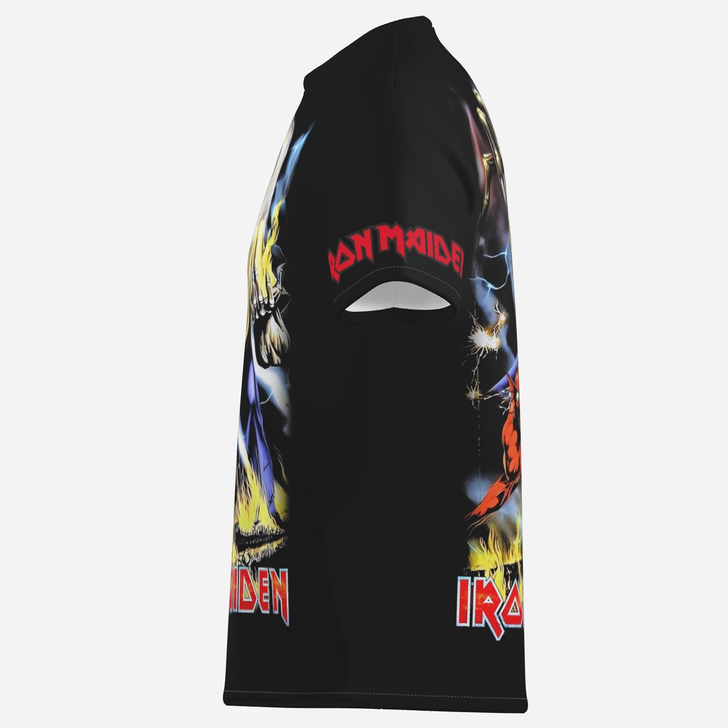 Iron Maiden Men's T-Shirt Short Sleeve-Imitation Cotton 170 GSM