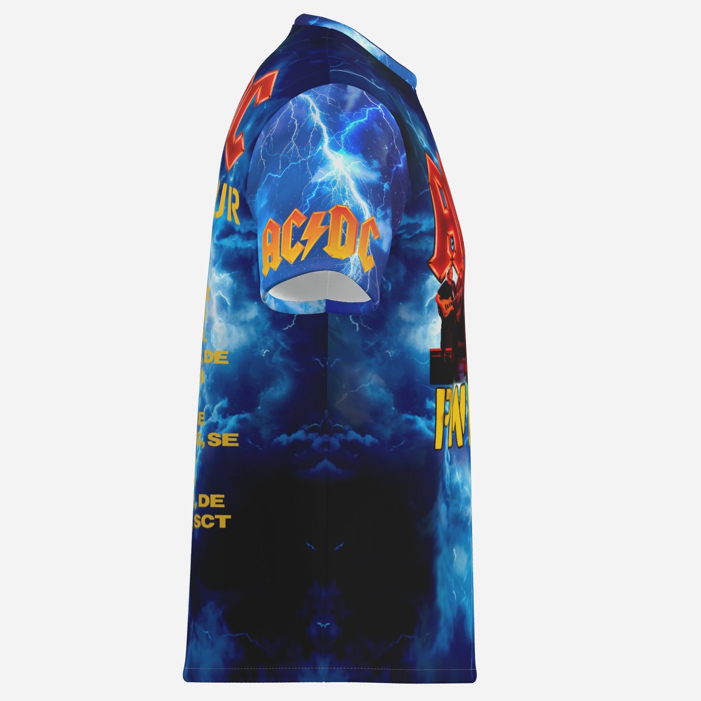 AC/DC PWR UP Men's T-Shirt Short Sleeve-Imitation Cotton 170 GSM