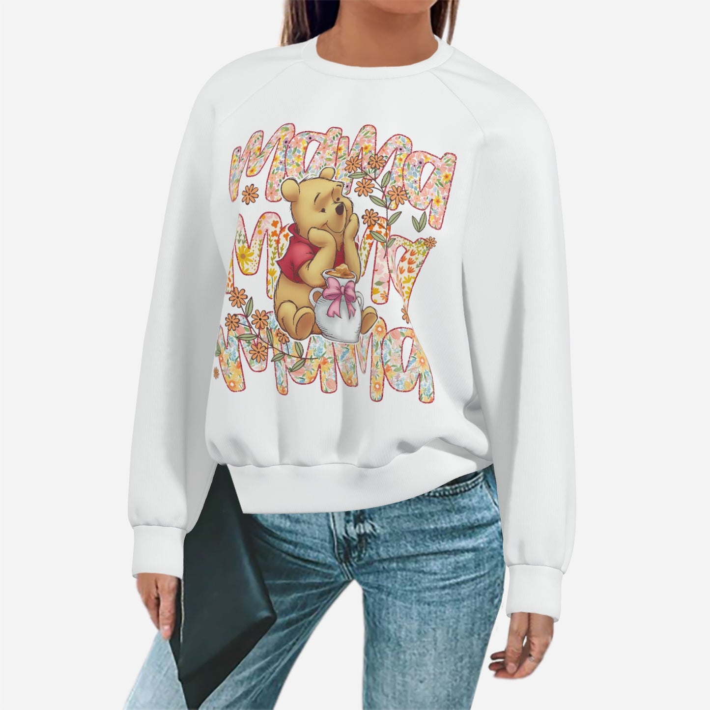 Winnie Pooh Women's Sweatshirt-Air Layer 200 GSM