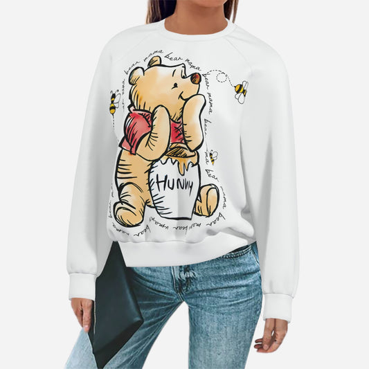 Winnie PoohWomen's Sweatshirt-Air Layer 200 GSM