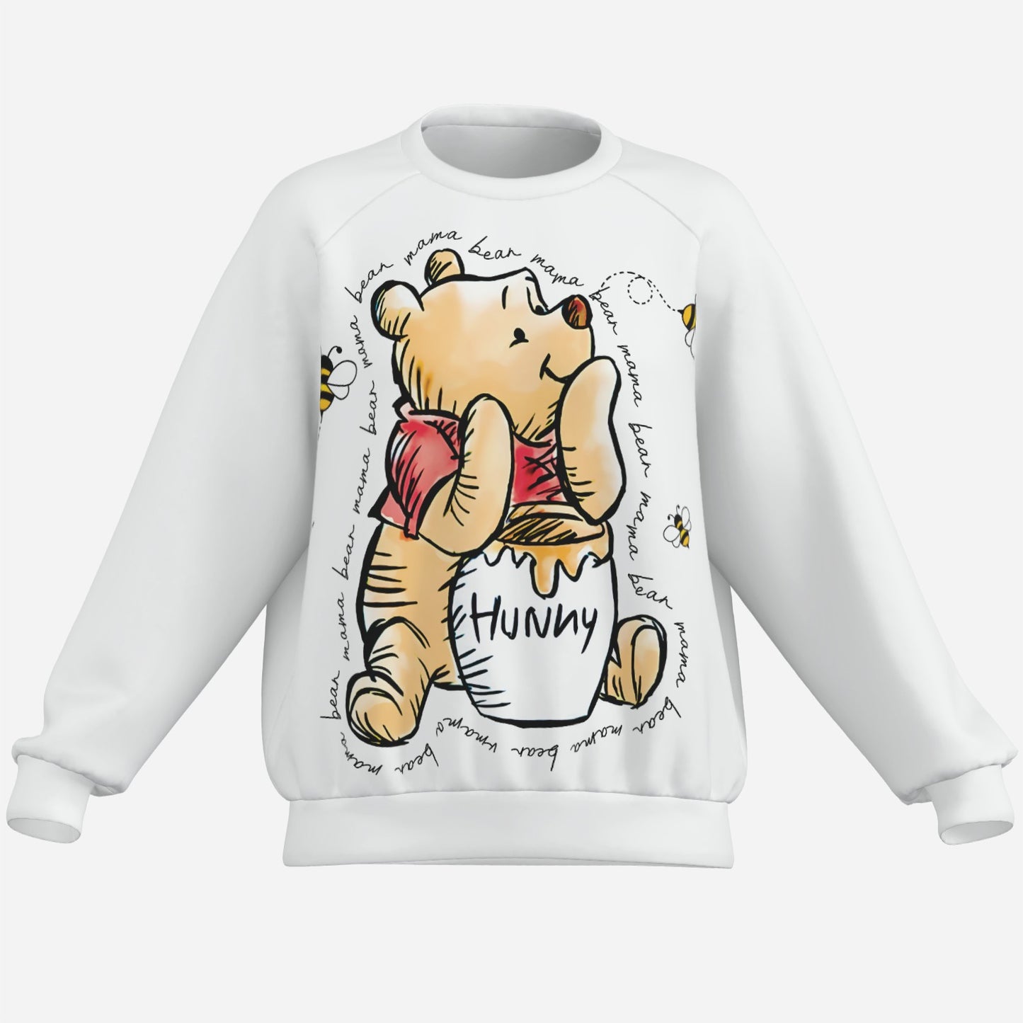 Winnie PoohWomen's Sweatshirt-Air Layer 200 GSM