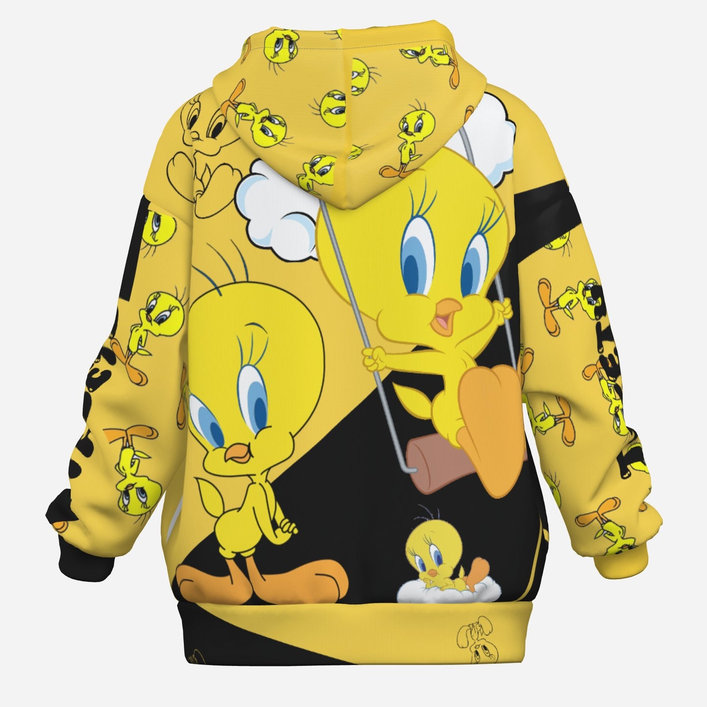 Tweety Women's Zipper Hoodie With Pocket-Air Layer 230 GSM