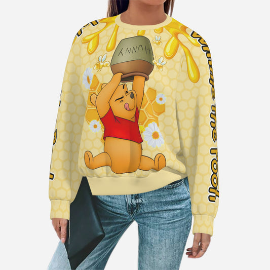 Winnie Pooh Women's Sweatshirt-Air Layer 200 GSM