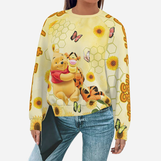 Winnie Pooh & Tigger Women's Sweatshirt-Air Layer 200 GSM