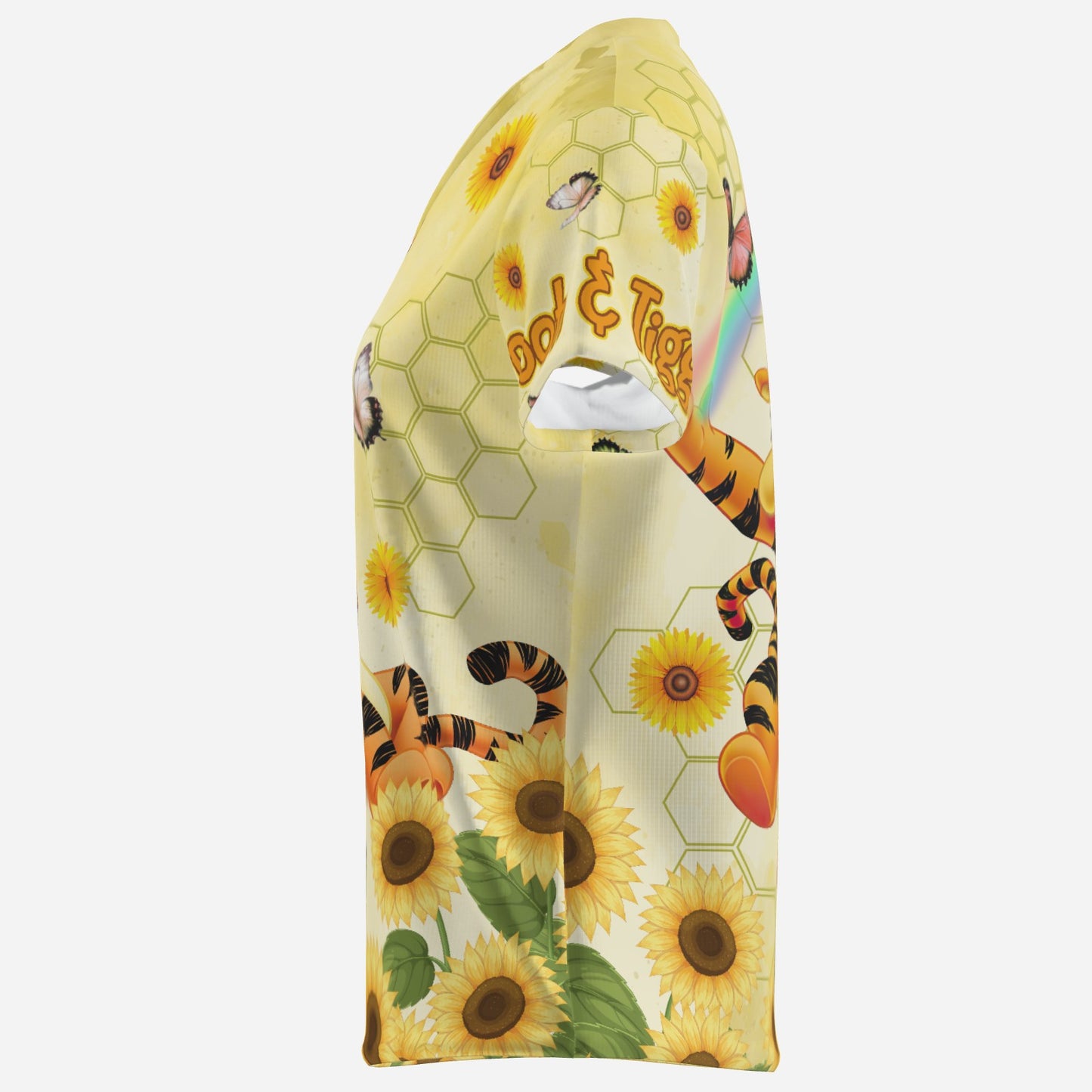 Winnie Pooh & Tigger Women's T-Shirt Classic Fit-Imitation Cotton 170 GSM