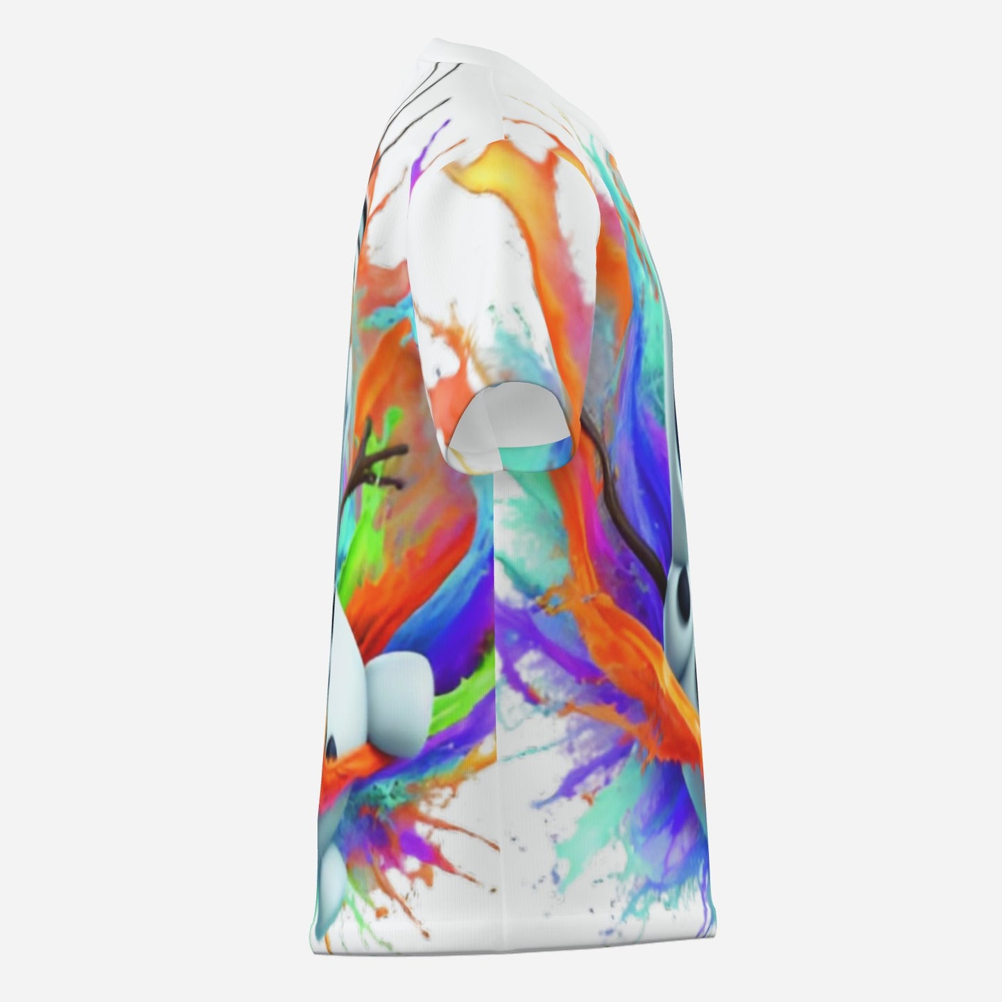 Frozen O Neck T-Shirt-Imitation Cotton 170 GSM
