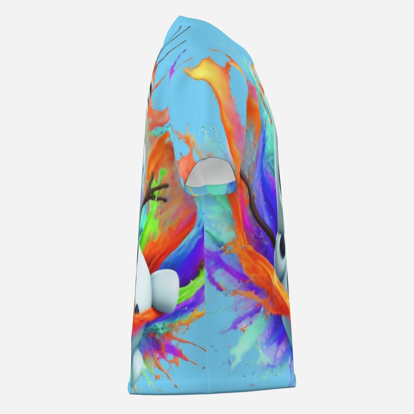 Frozen O Neck T-Shirt-Imitation Cotton 170 GSM