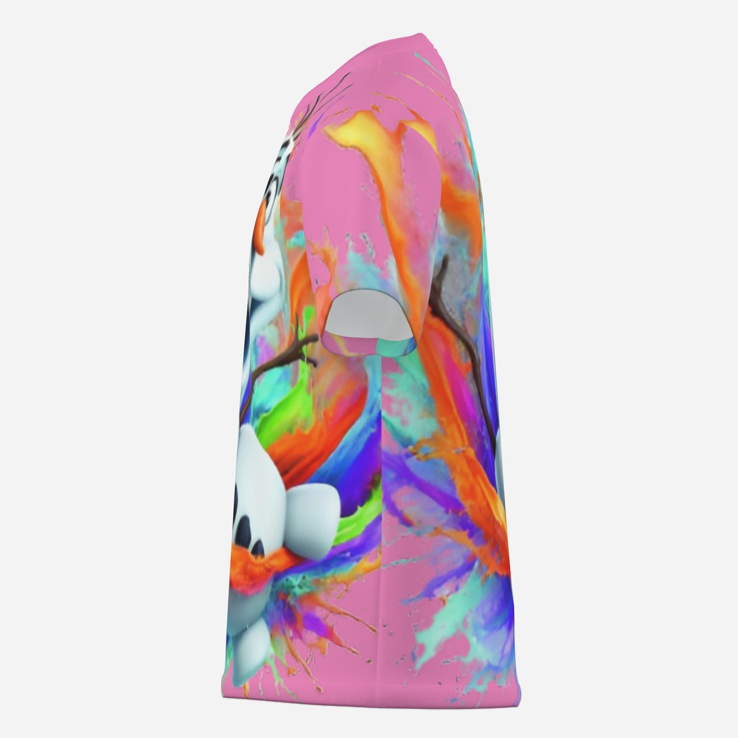 Frozen O Neck T-Shirt-Imitation Cotton 170 GSM