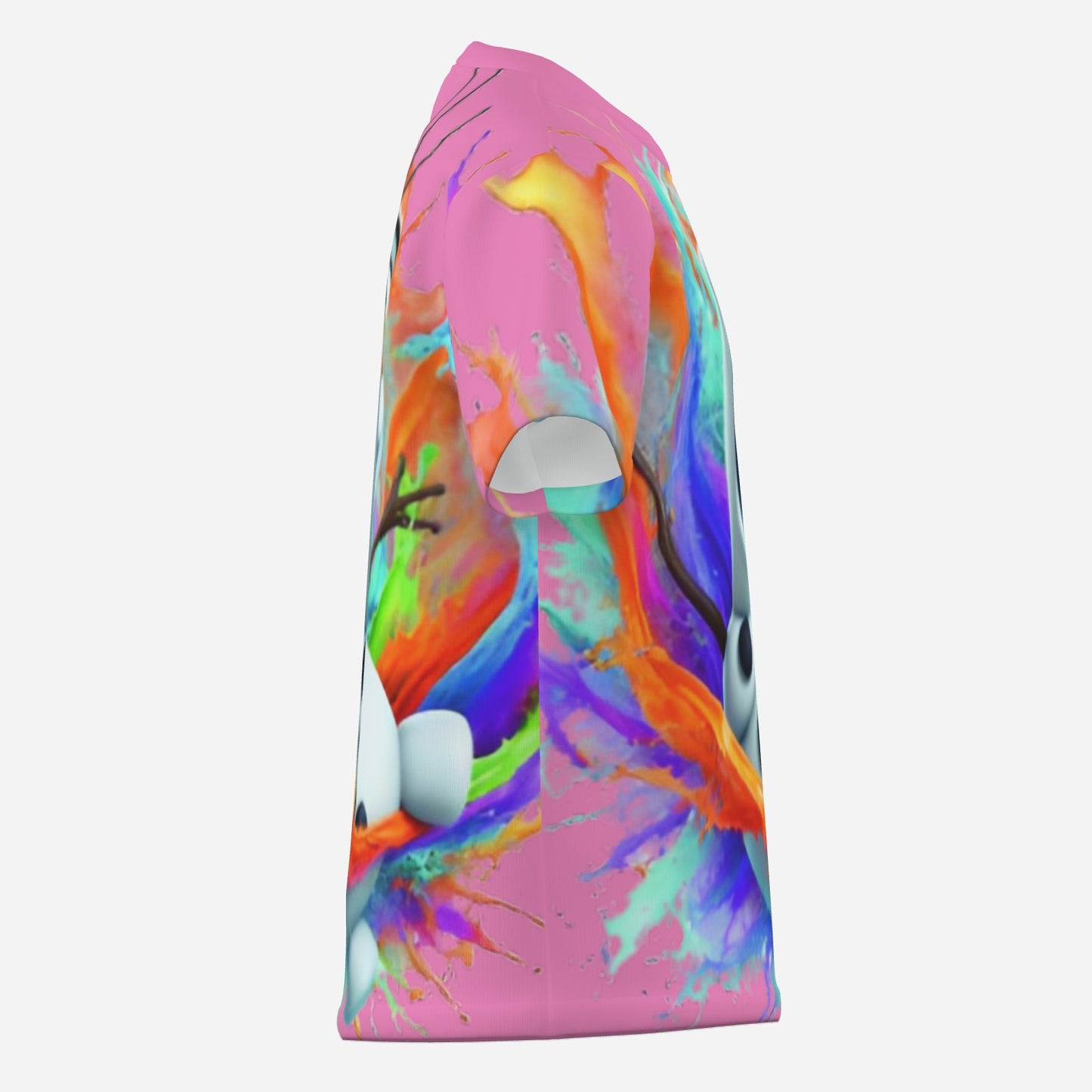 Frozen O Neck T-Shirt-Imitation Cotton 170 GSM
