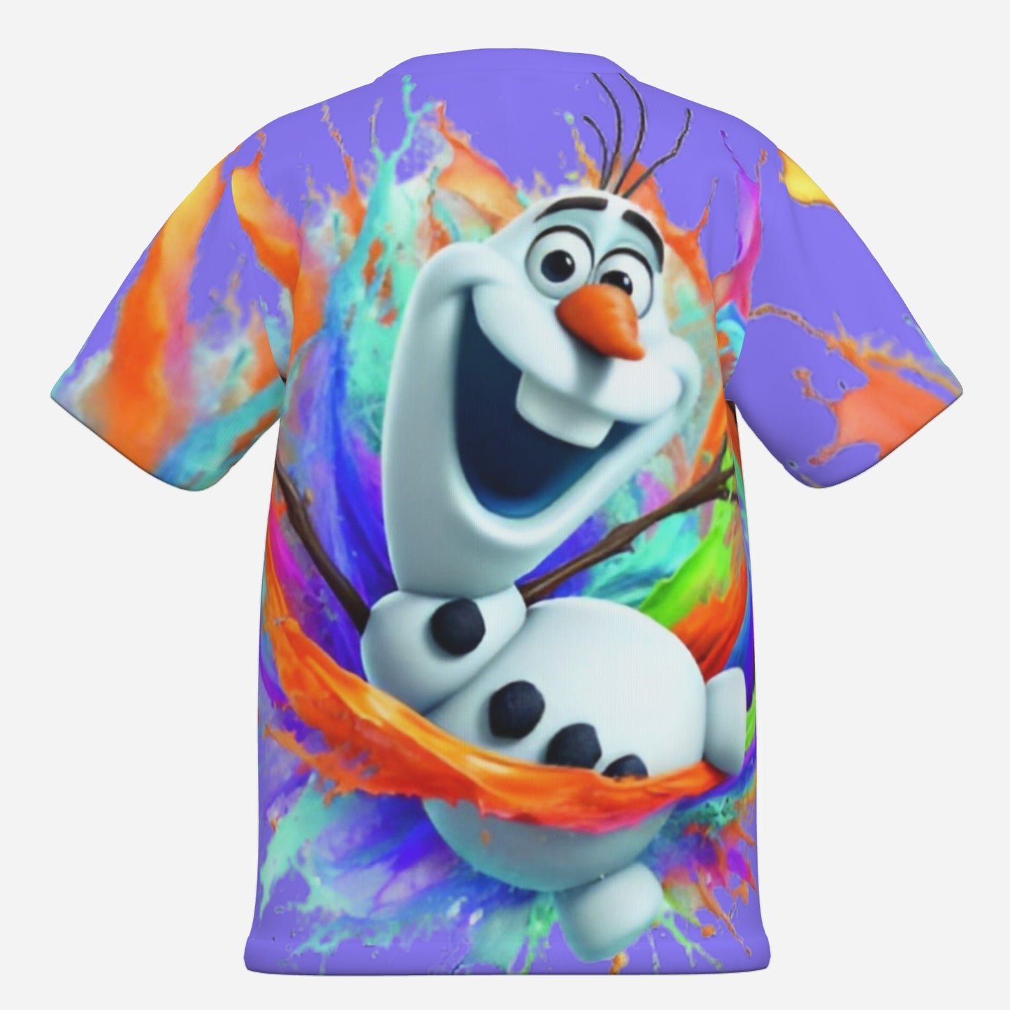Frozen O Neck T-Shirt-Imitation Cotton 170 GSM