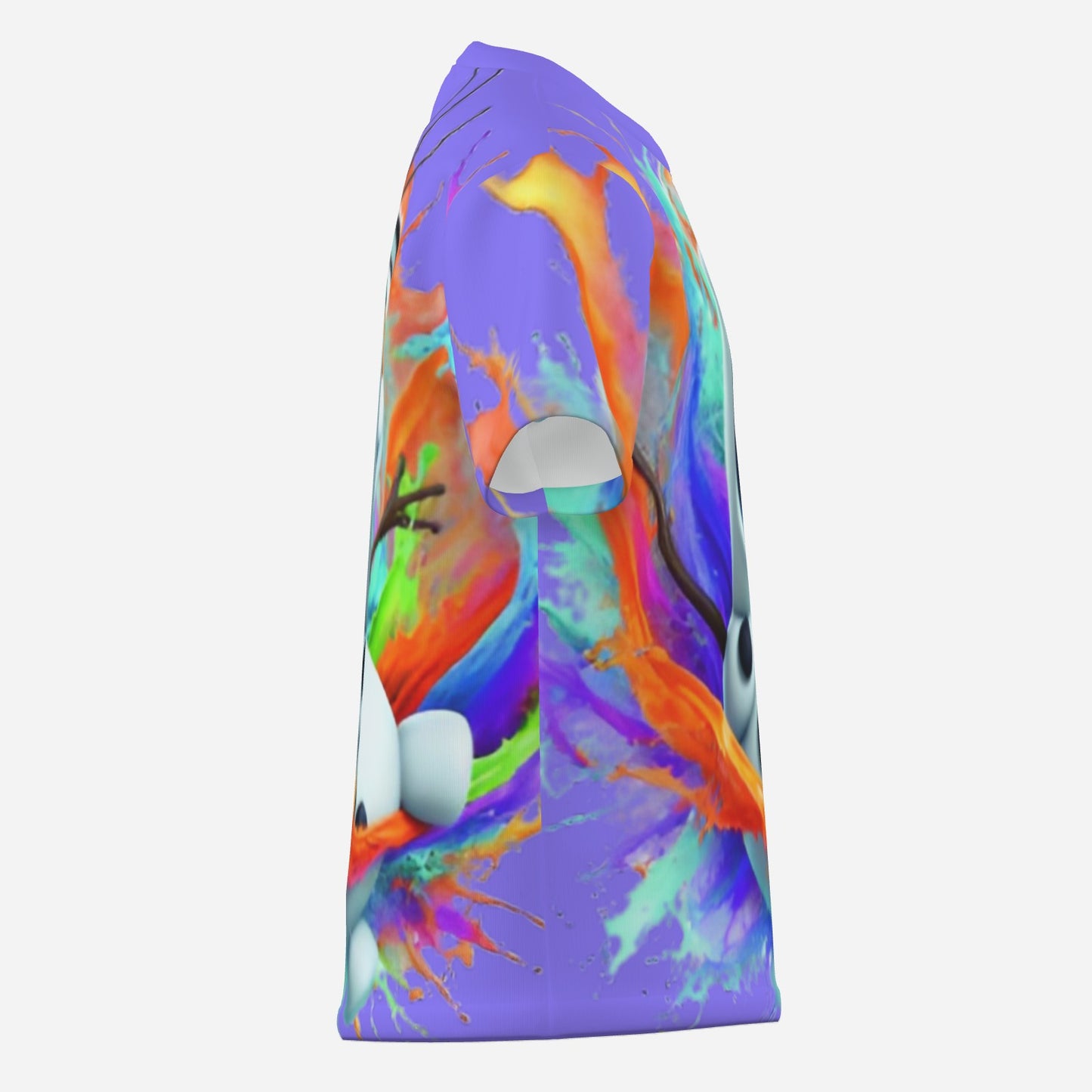 Frozen O Neck T-Shirt-Imitation Cotton 170 GSM