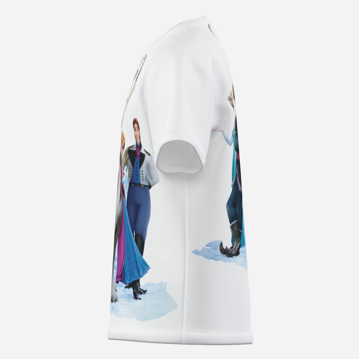 Frozen O Neck T-Shirt-Imitation Cotton 170 GSM