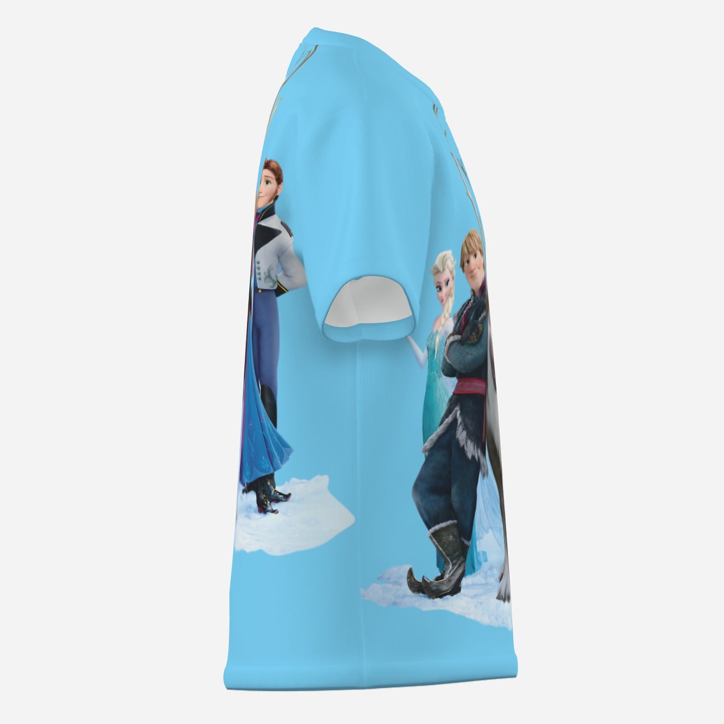 Frozen O Neck T-Shirt-Imitation Cotton 170 GSM