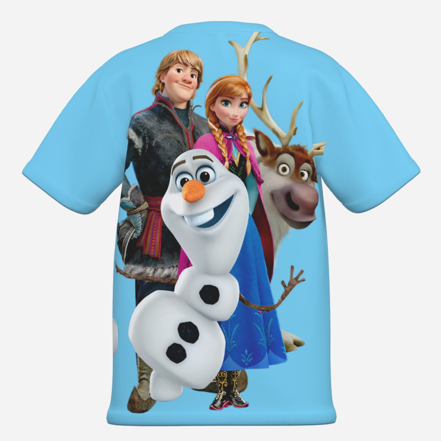 Frozen O Neck T-Shirt-Imitation Cotton 170 GSM